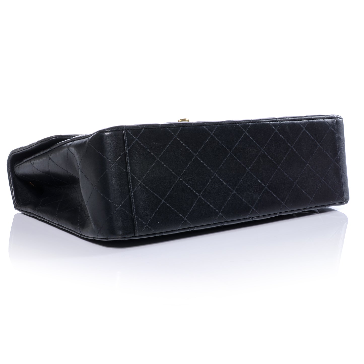 Lambskin XL Jumbo Flap Black