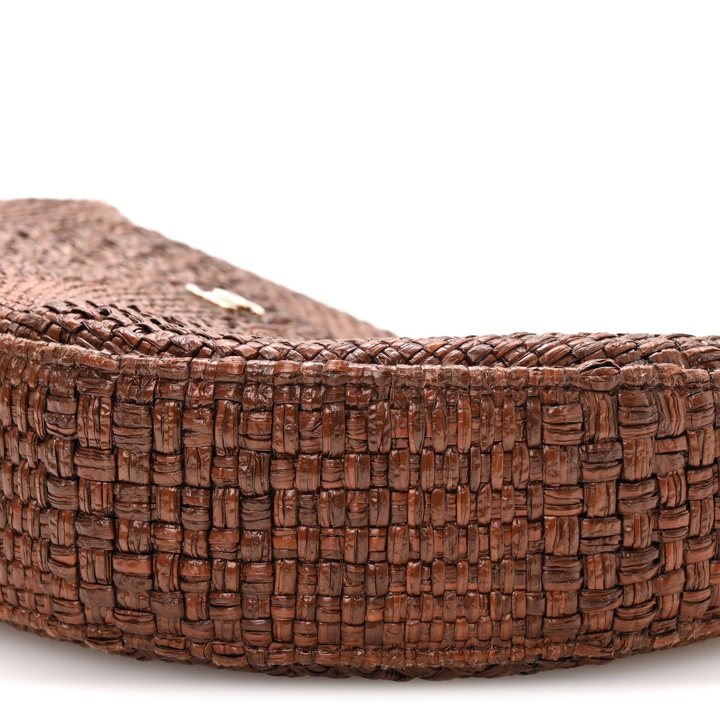 Braided Raffia Other Shape With Chain Brown