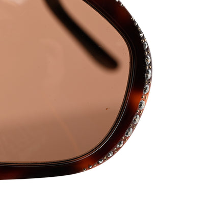Gucci Crystal Cat Eye GG0118S Sunglasses Havana Brown 11 of 11