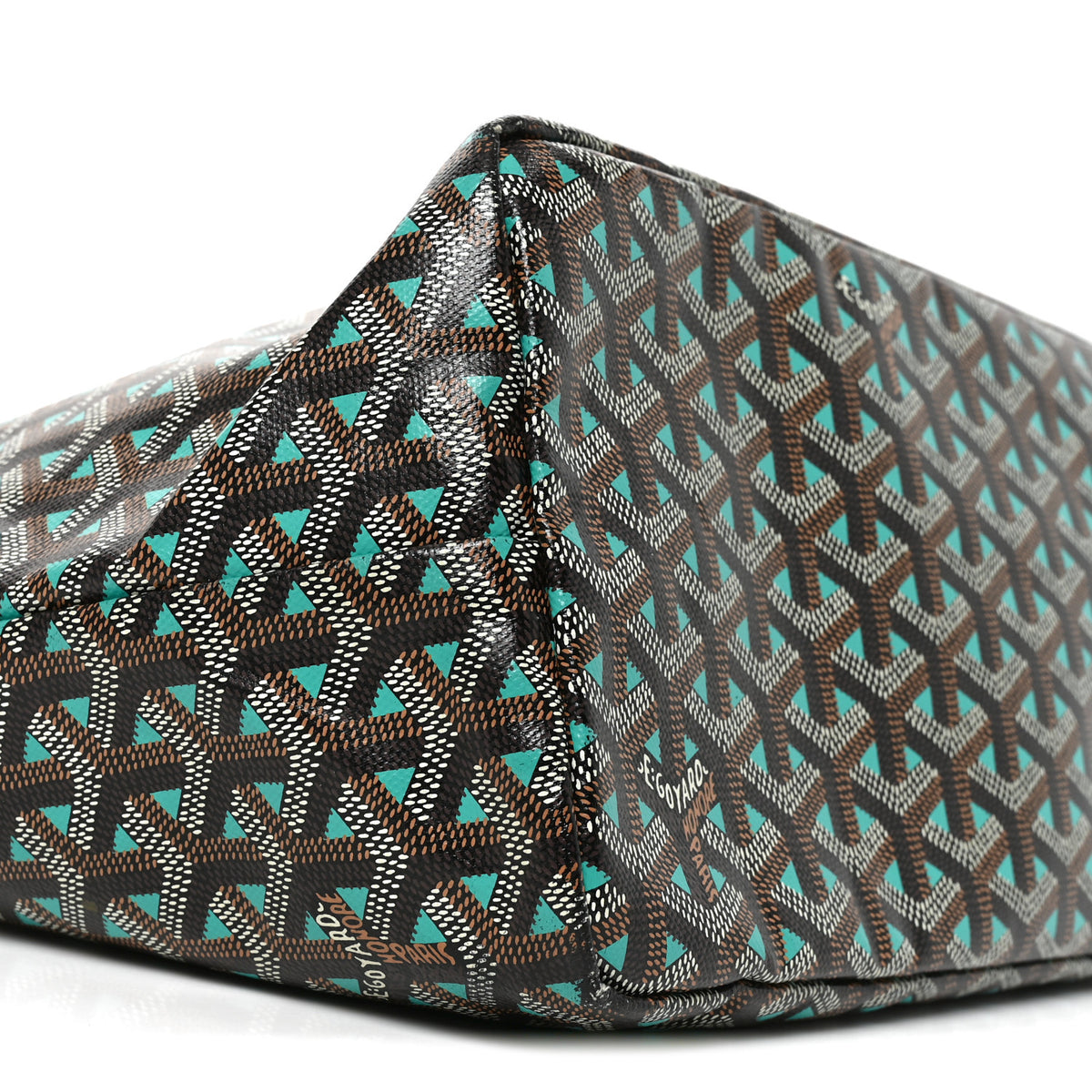 Goyard Goyardine Saint Louis Claire Voie PM Black Blue 8 of 9