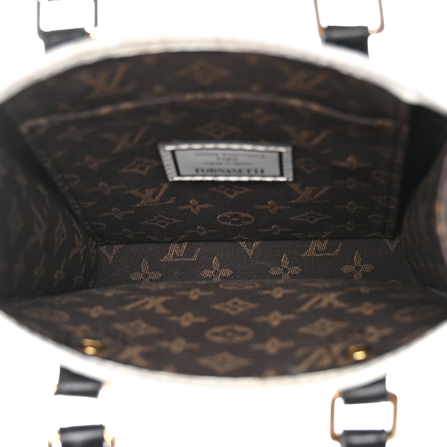X FORNASETTI Calfskin Architettura Petit Sac Plat Black White