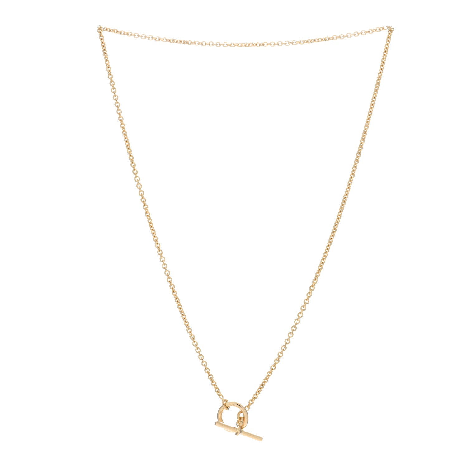 Hermes 18K Gold PM Echappee Necklace 2 of 4