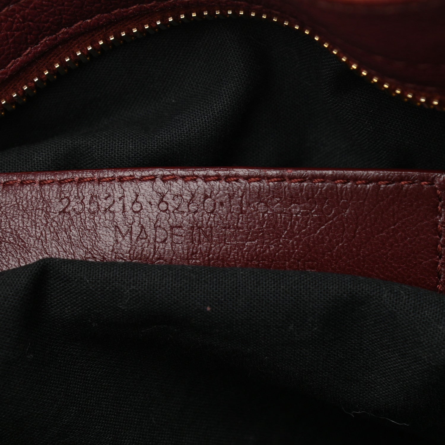 Balenciaga Chevre Gold Metallic Edge Hardware Velo Bordeaux 7 of 15