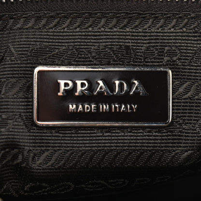 Prada Tessuto Nylon Striped Shoulder Bag Brown Beige 8 of 11