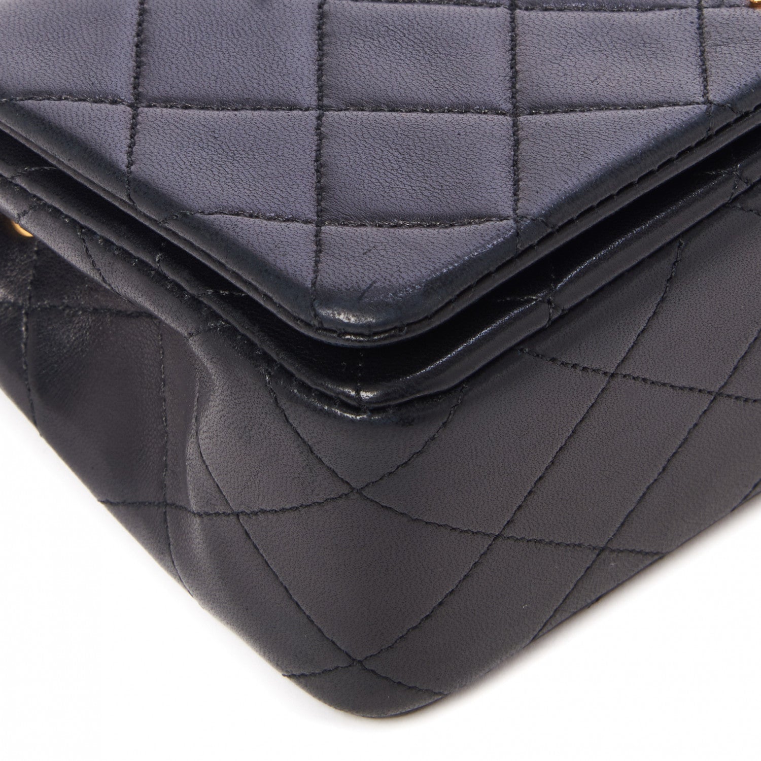 Chanel Lambskin Quilted Small Single Flap Black 6 of 11