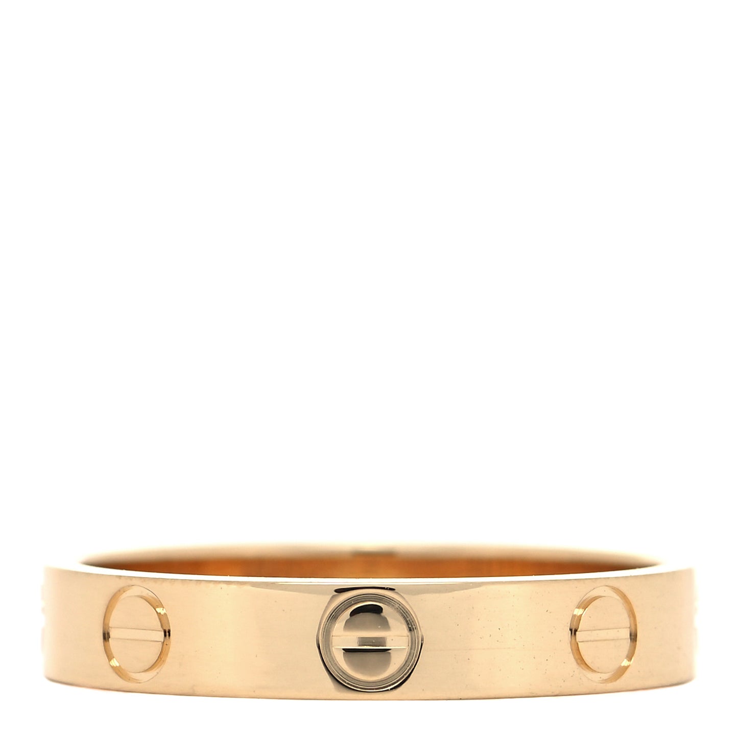 18K Yellow Gold 3.5mm LOVE Wedding Band Ring 55 7.25