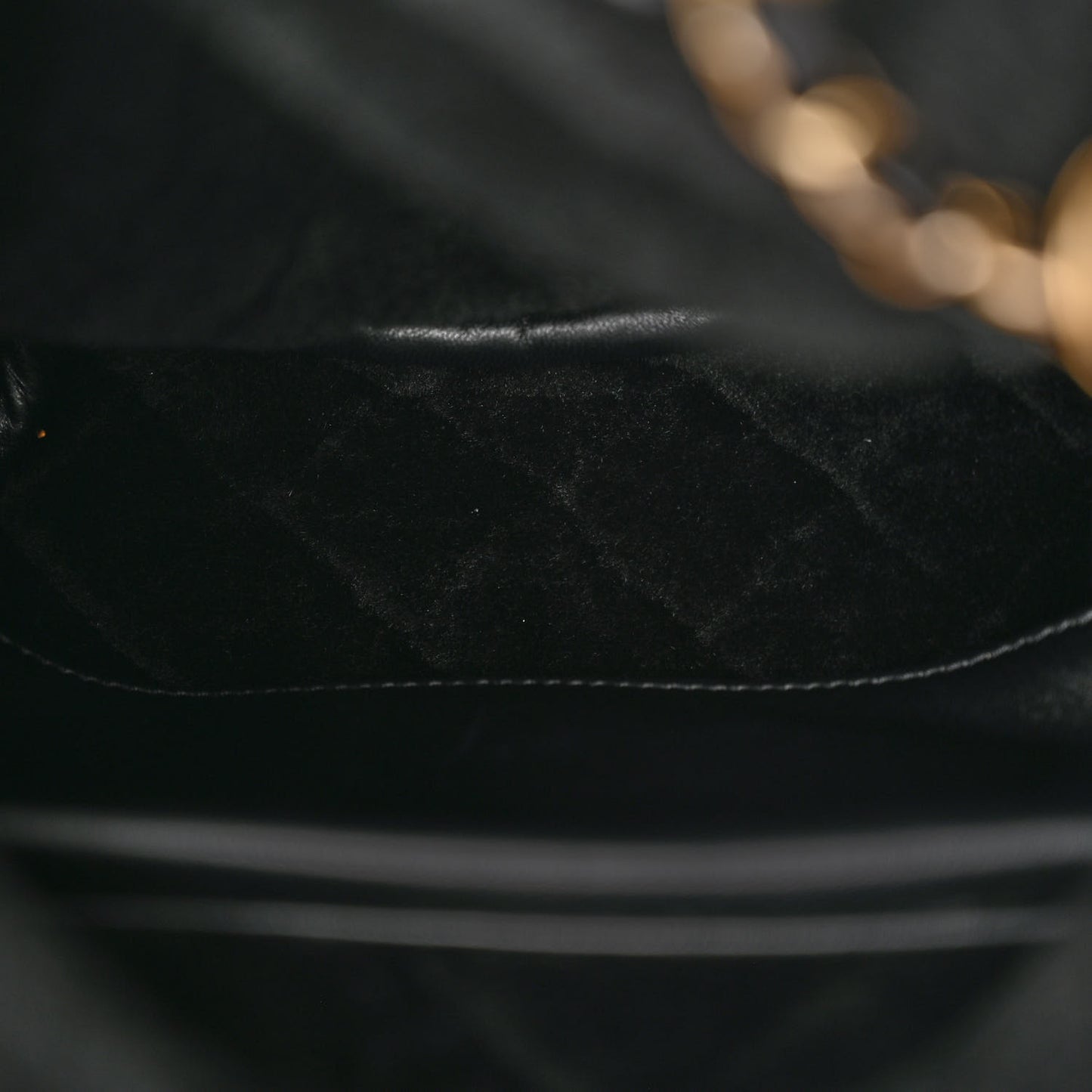 Lambskin Shearling Quilted CC Backpack Black