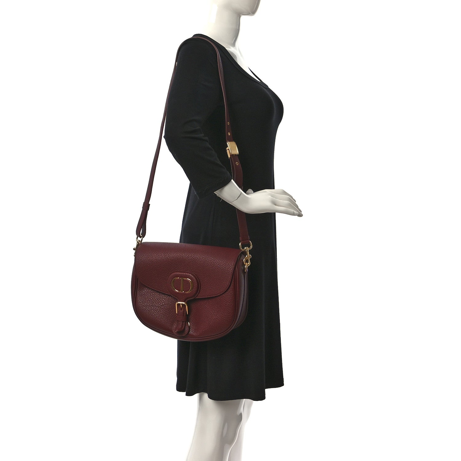 Christian Dior Grained Calfskin Large Bobby Flap Red Bricks 2 of 8