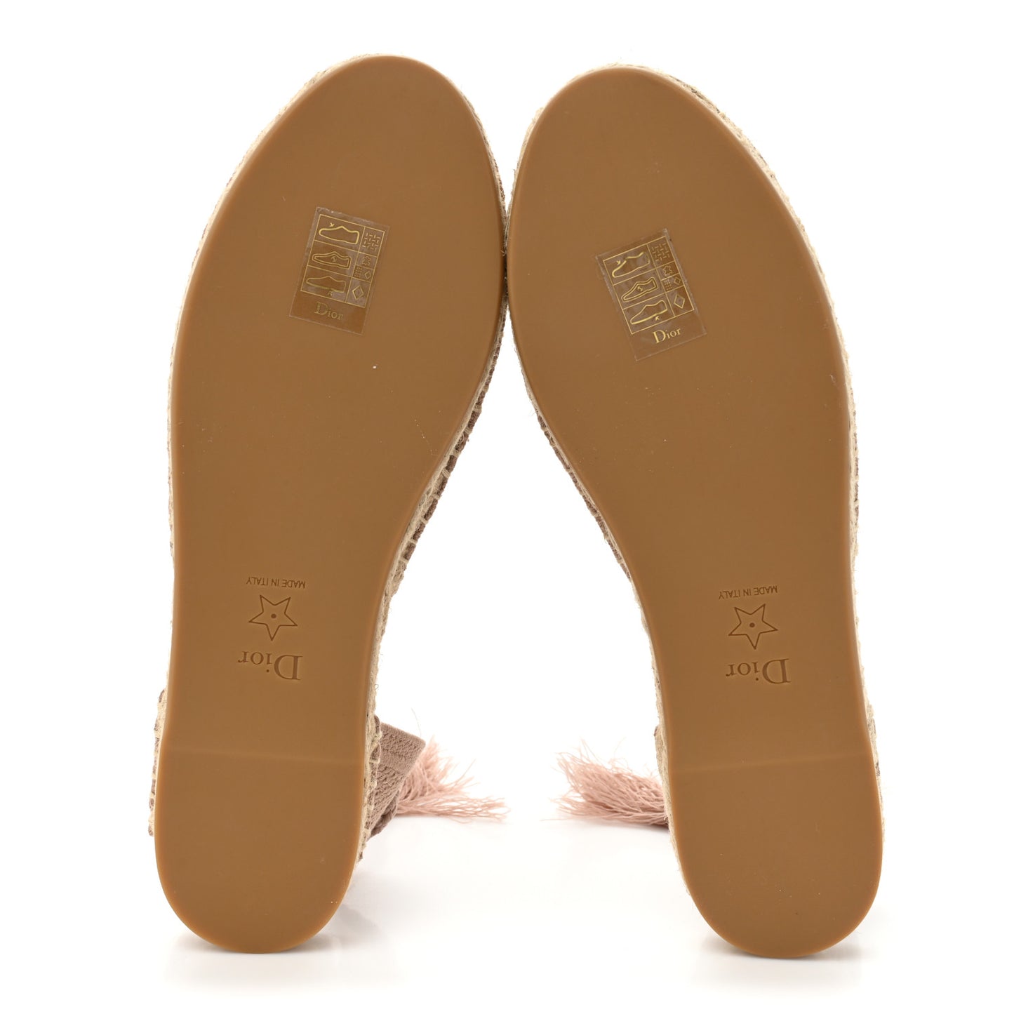 Canvas Embroidered Granville Ankle Tie Espadrilles Flats 37.5 Clay