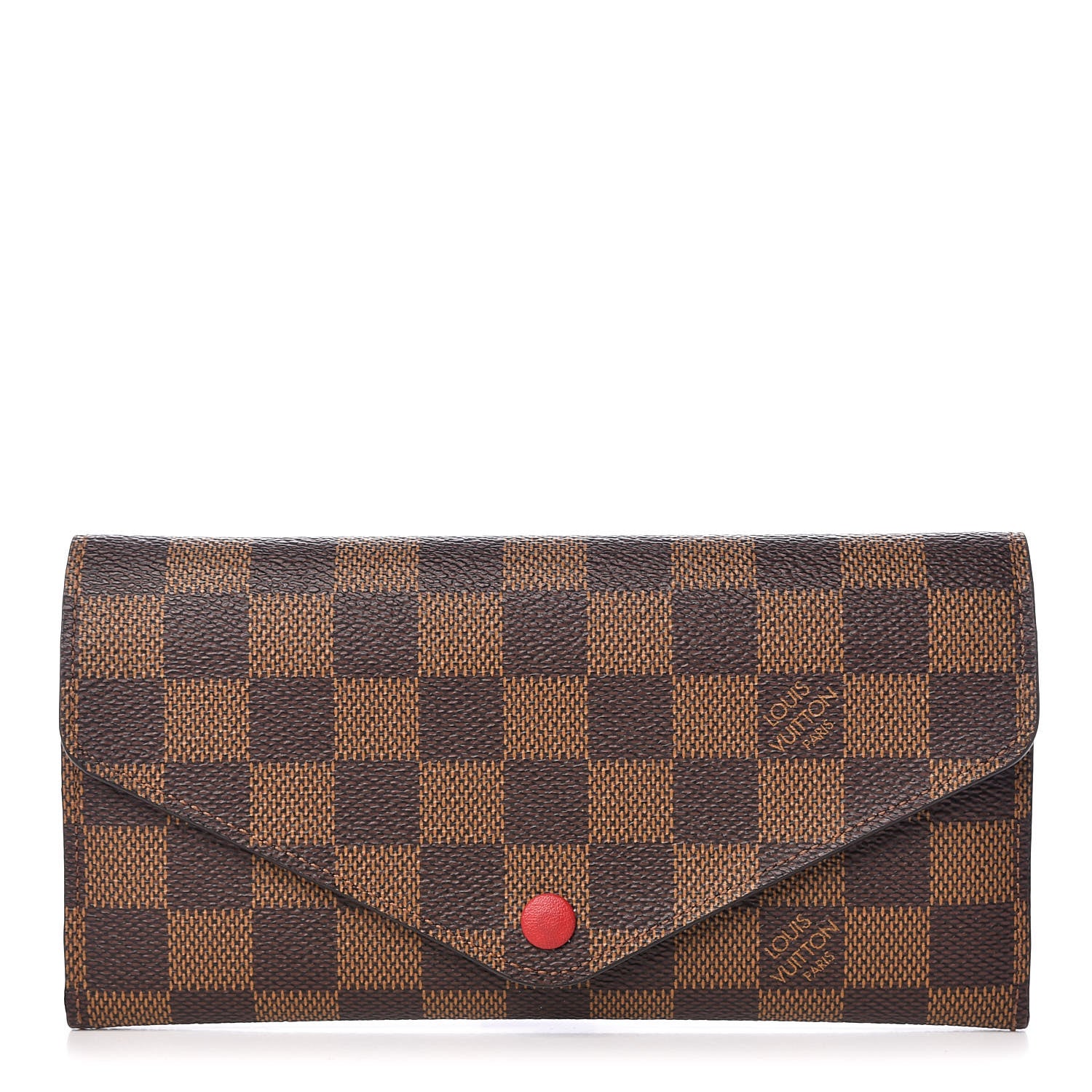 Louis Vuitton Damier Ebene Josephine Wallet Red 1 of 7