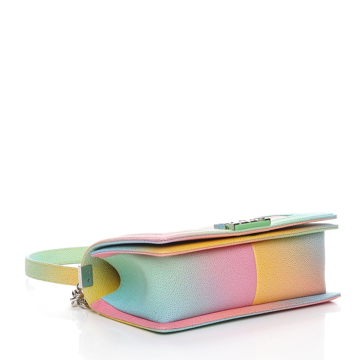Caviar Quilted Medium Cuba Rainbow Boy Flap Multicolor