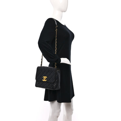 Chanel Lambskin Quilted Mini Square Flap Bag Black 2 of 10