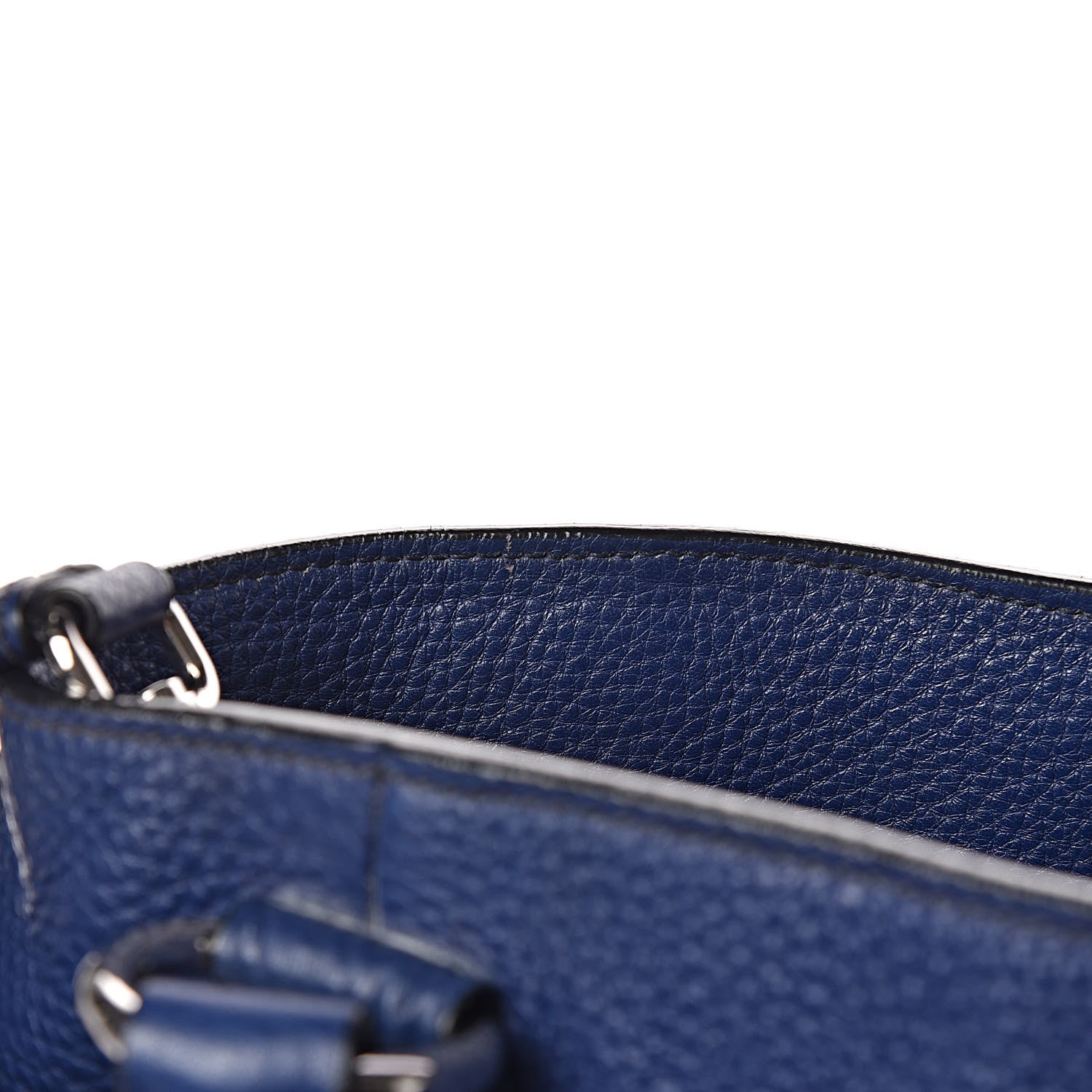 Prada Vitello Daino Side Pocket Tote Inchiostro 16 of 25
