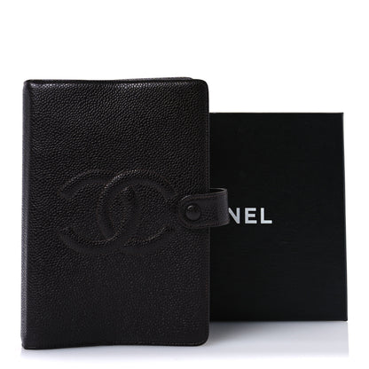 Chanel Caviar CC Medium Ring Agenda Planner Brown 9 of 9