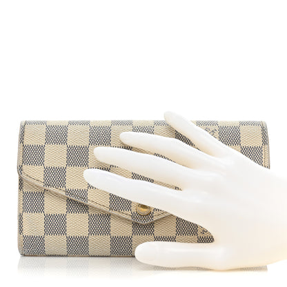 Louis Vuitton Damier Azur Sarah Wallet NM 2 of 24