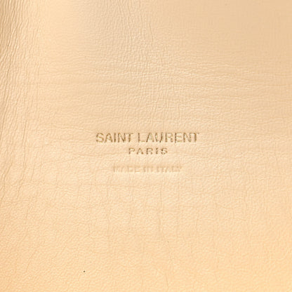 Saint Laurent Patent Paloma Envelope Clutch Off White 6 of 8