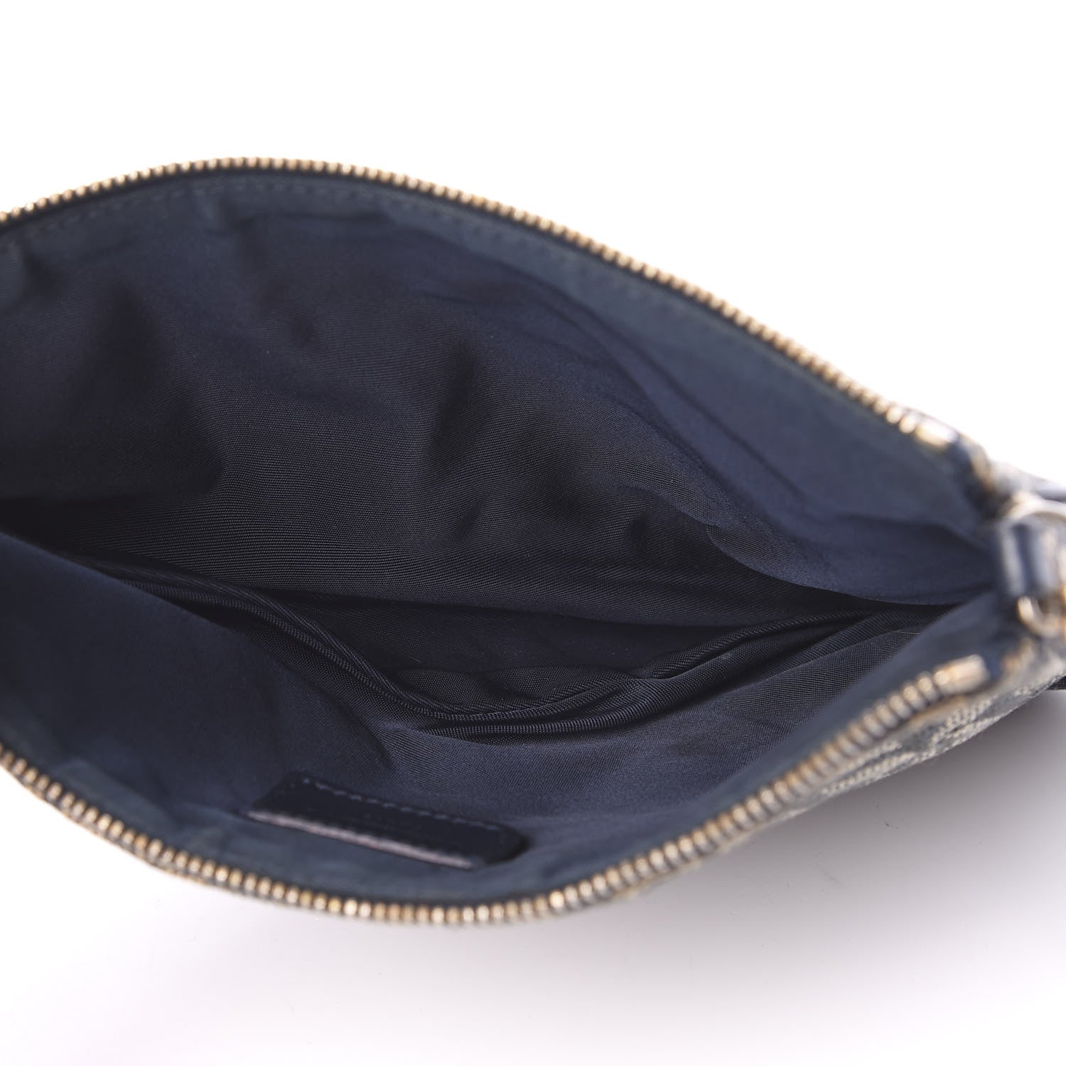 Christian Dior Monogram Mini Saddle Pochette Navy 4 of 13