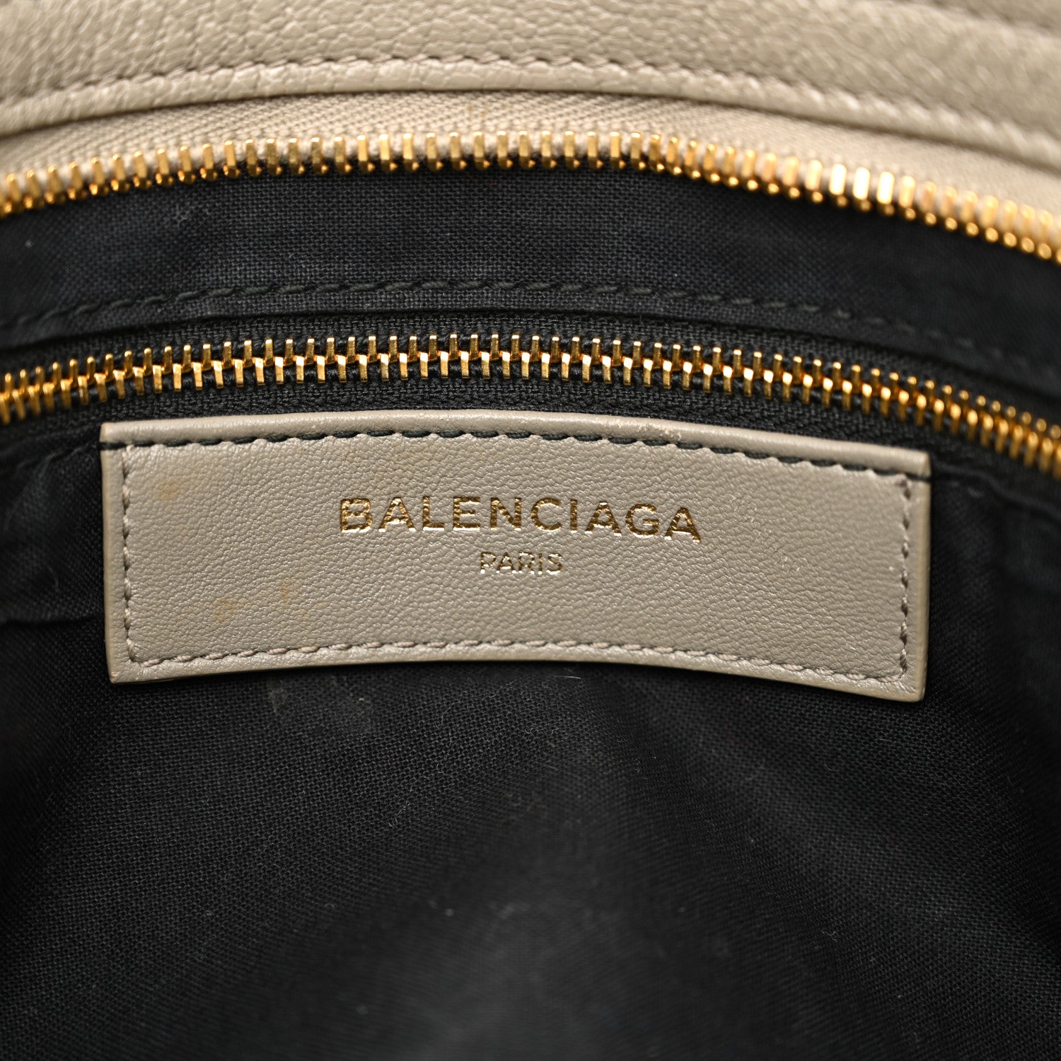 Balenciaga Chevre Gold Metallic Edge Hardware City Gris Taupe 7 of 13