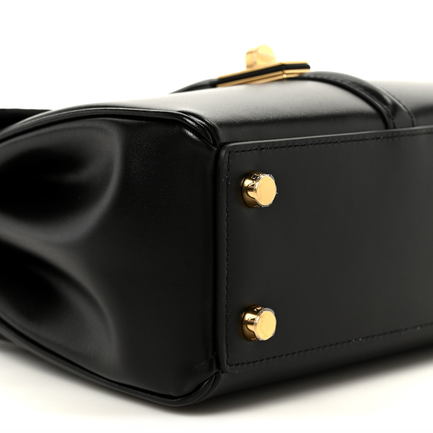 Celine Satinated Calfskin Mini 16 Top Handle Bag Black 9 of 10
