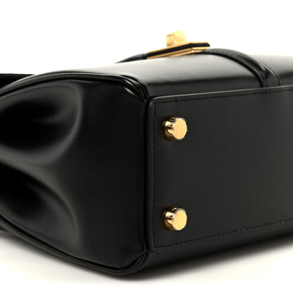 Celine Satinated Calfskin Mini 16 Top Handle Bag Black 9 of 10