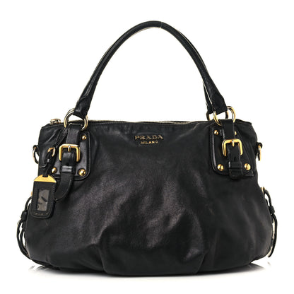 Prada Soft Calfskin Hobo Black 1 of 21