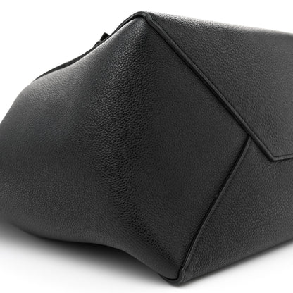 Celine Soft Grained Calfskin Medium Belt Cabas Phantom Black 9 of 15
