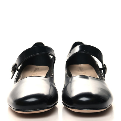 Christian Dior Brushed Calfskin Uniform 30mm Pumps 37.5 Black 2 of 9