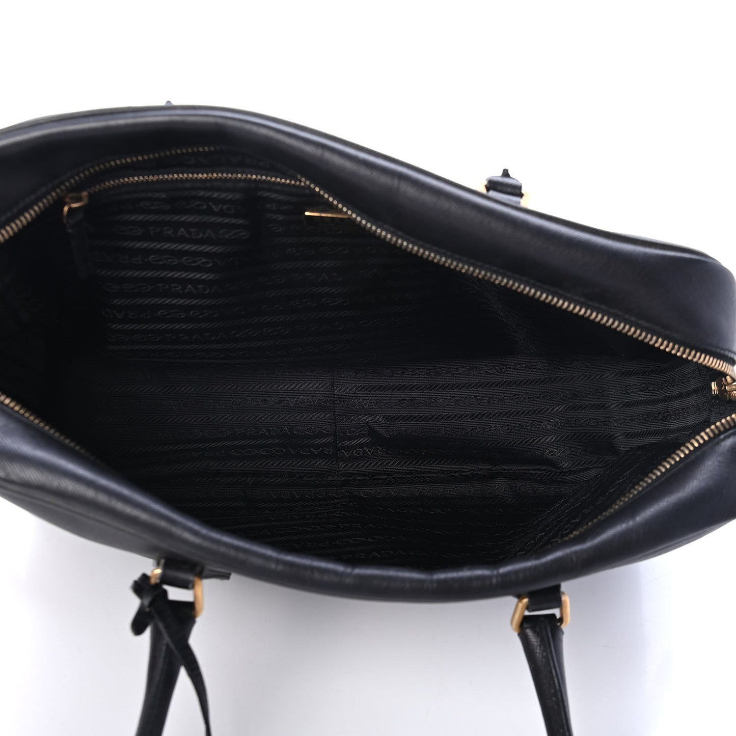 Saffiano Lux Bowler Black