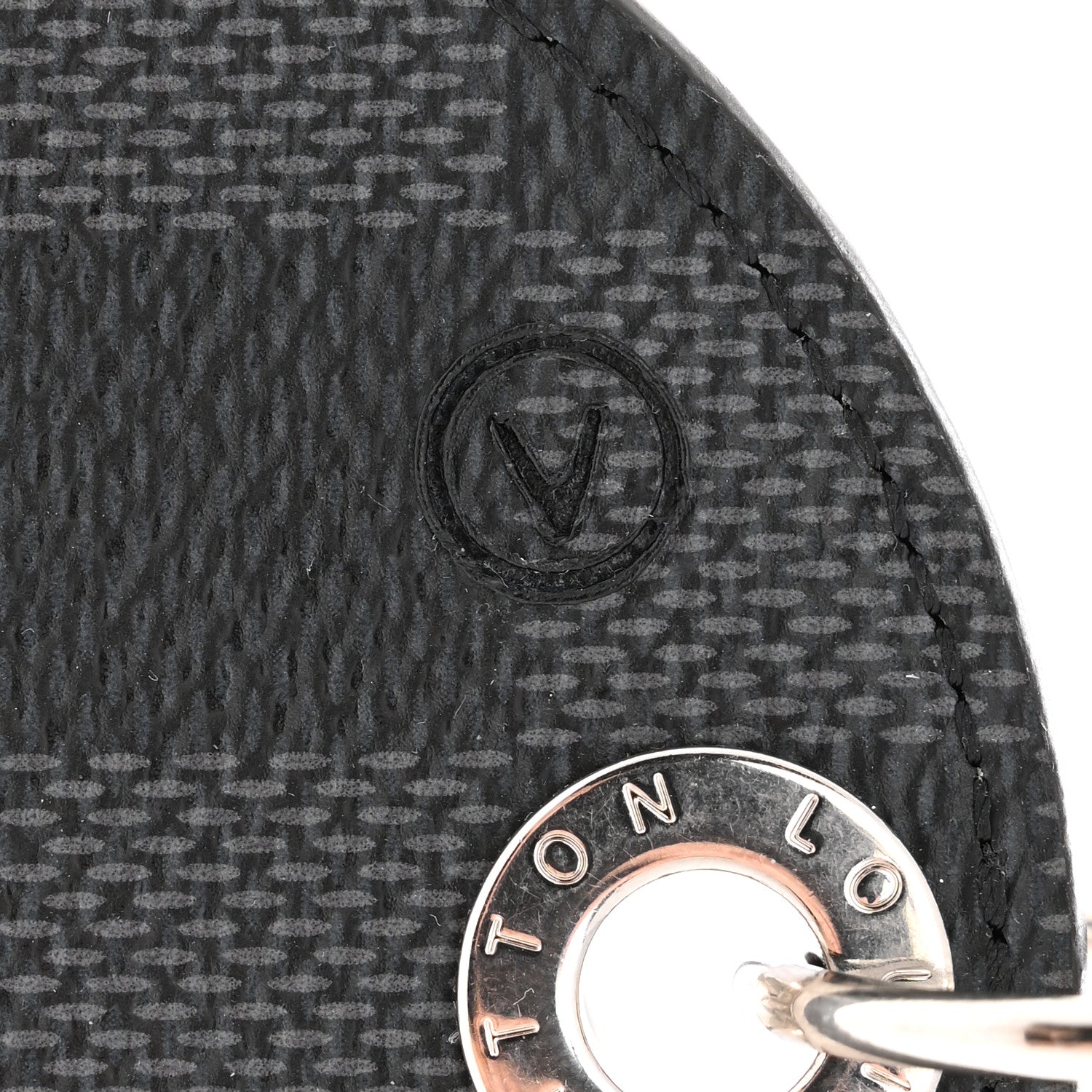 Louis Vuitton Damier Graphite Alps Bag Charm Key Ring 3 of 4
