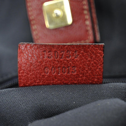 Gucci Monogram Abbey Bag Navy and Red 8 of 9