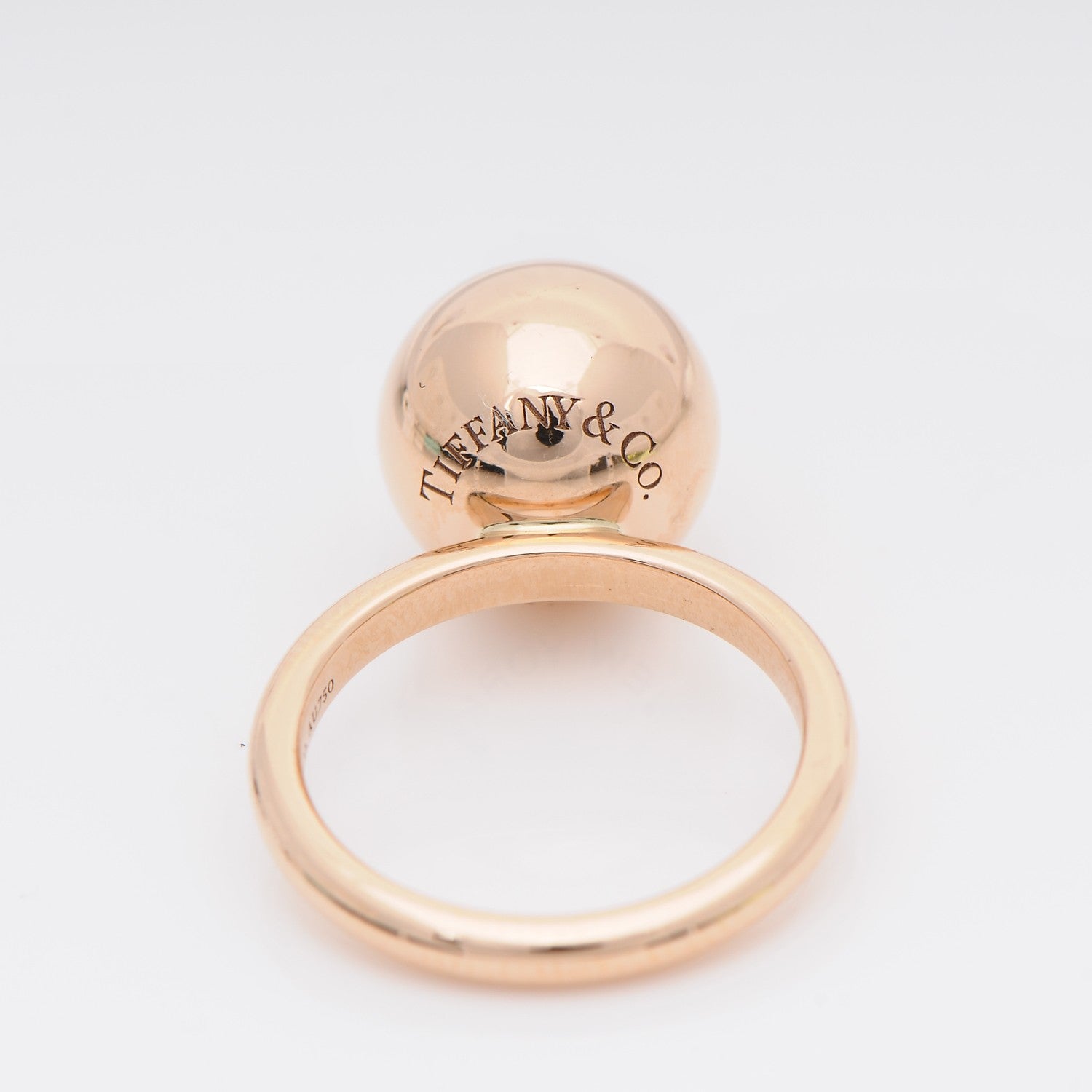 Tiffany 18K Yellow Gold 12mm HardWear Ball Ring 52 6 4 of 6