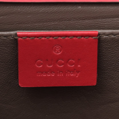 Gucci Smooth Calfskin Small Zumi Top Handle Shoulder Bag Hibiscus Red 6 of 13