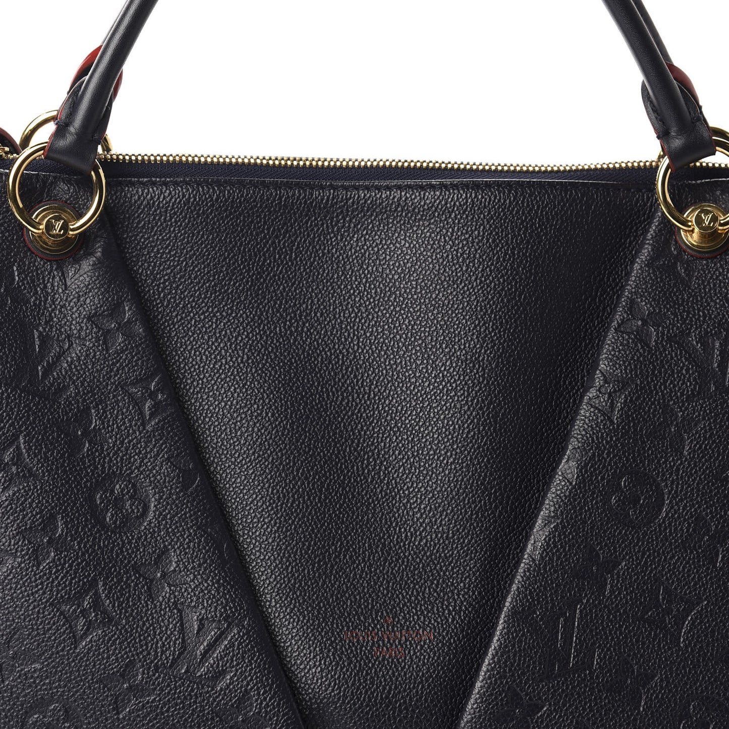 Empreinte V Tote MM Marine Rouge