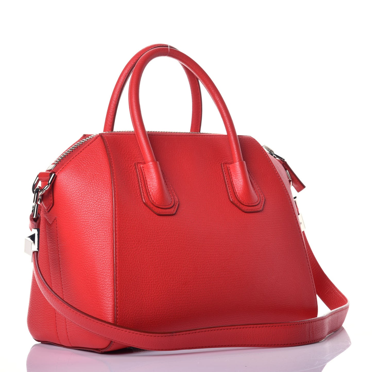 Sugar Goatskin Small Antigona Red