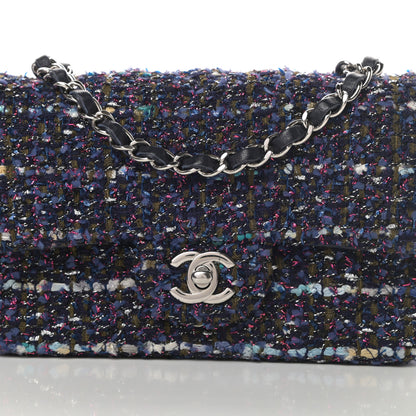 Chanel Tweed Quilted Mini Rectangular Flap Blue Purple Khaki Pink 8 of 11