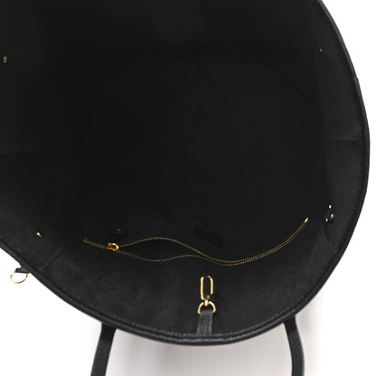 Louis Vuitton Empreinte Monogram Giant Neverfull MM Black Beige 6 of 10