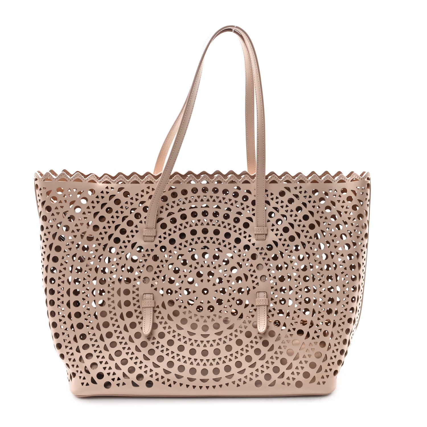 Alaia Calfskin Vienne Tote Sable 1 of 12