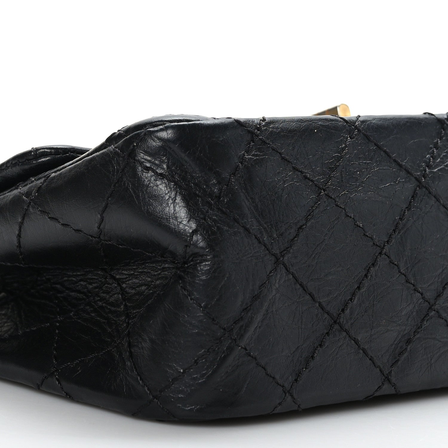 Chanel Aged Calfskin Quilted 2.55 Reissue Mini Flap Black 8 of 9