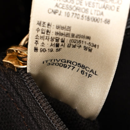 Burberry Haymarket Check Medium Regent Tote Chocolate 7 of 10