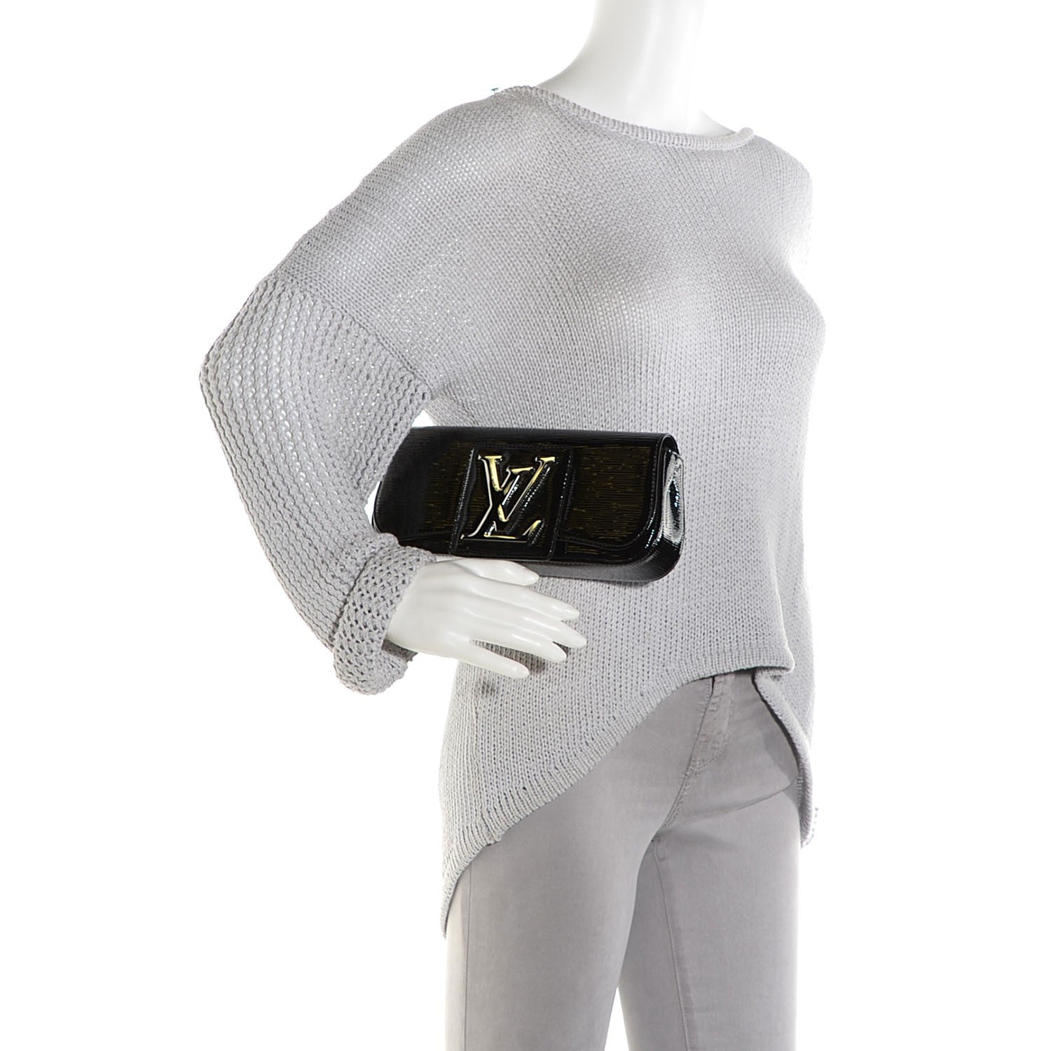 Louis Vuitton Epi Electric Sobe Clutch Black 2 of 7