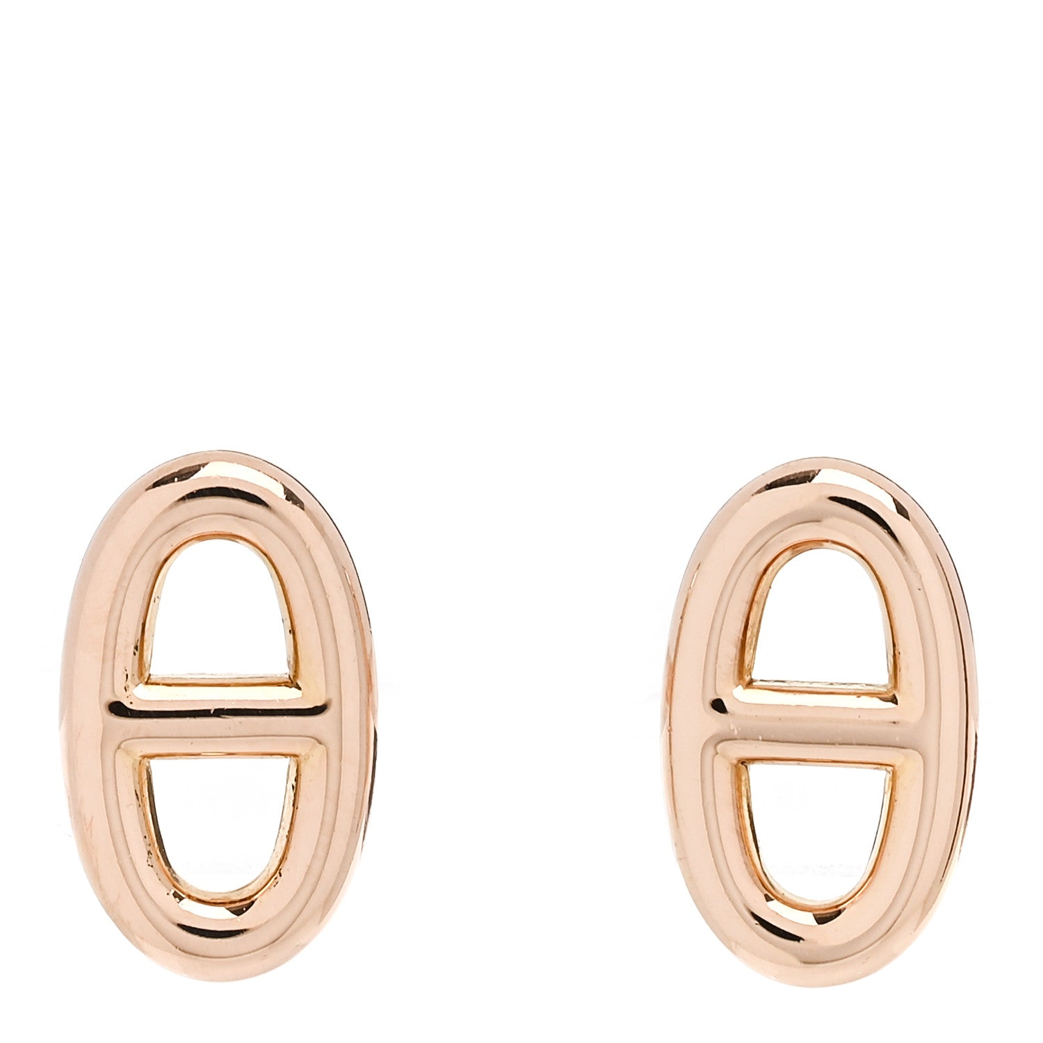 Hermes 18K Rose Gold TPM Farandole Stud Earrings 1 of 5