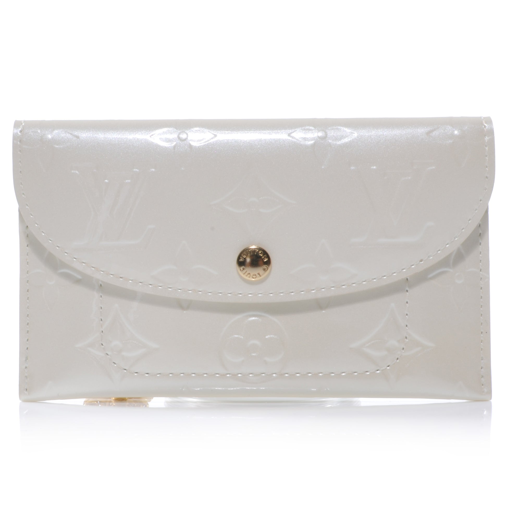Louis Vuitton Vernis Envelope Flat Pouch Perle 1 of 7