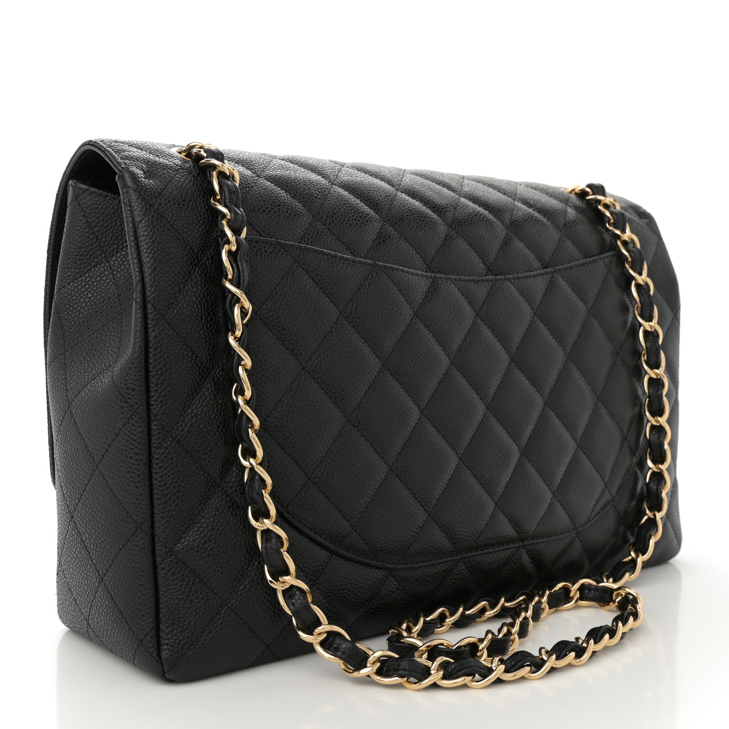 Chanel Caviar Quilted Maxi Single Flap Black 3 of 10