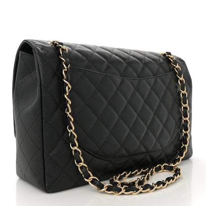 Chanel Caviar Quilted Maxi Single Flap Black 3 of 10