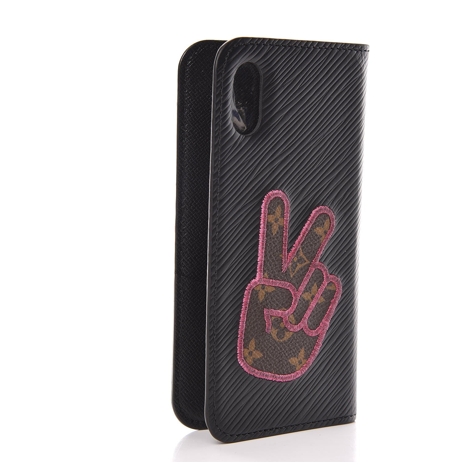 Louis Vuitton Epi LV Stories iPhone X/XS Folio Black 3 of 6