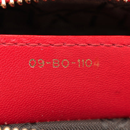 Christian Dior Lambskin Cannage Medium Lady Dior Red 7 of 10
