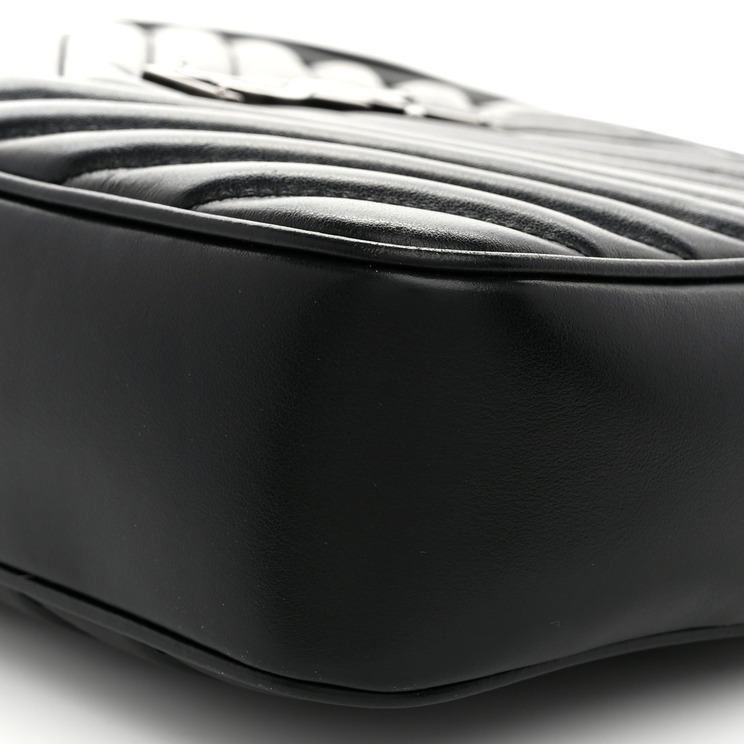 Calfskin Matelasse Monogram Lou Camera Bag Black
