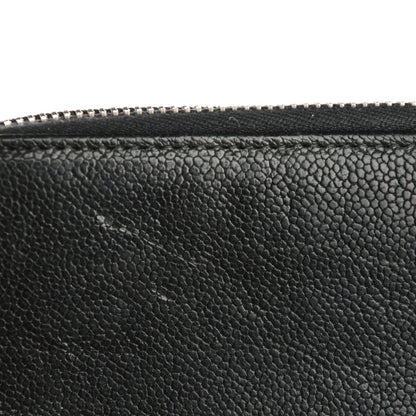 Chanel Caviar Outdoor Ligne Zip Around Wallet Black 10 of 10