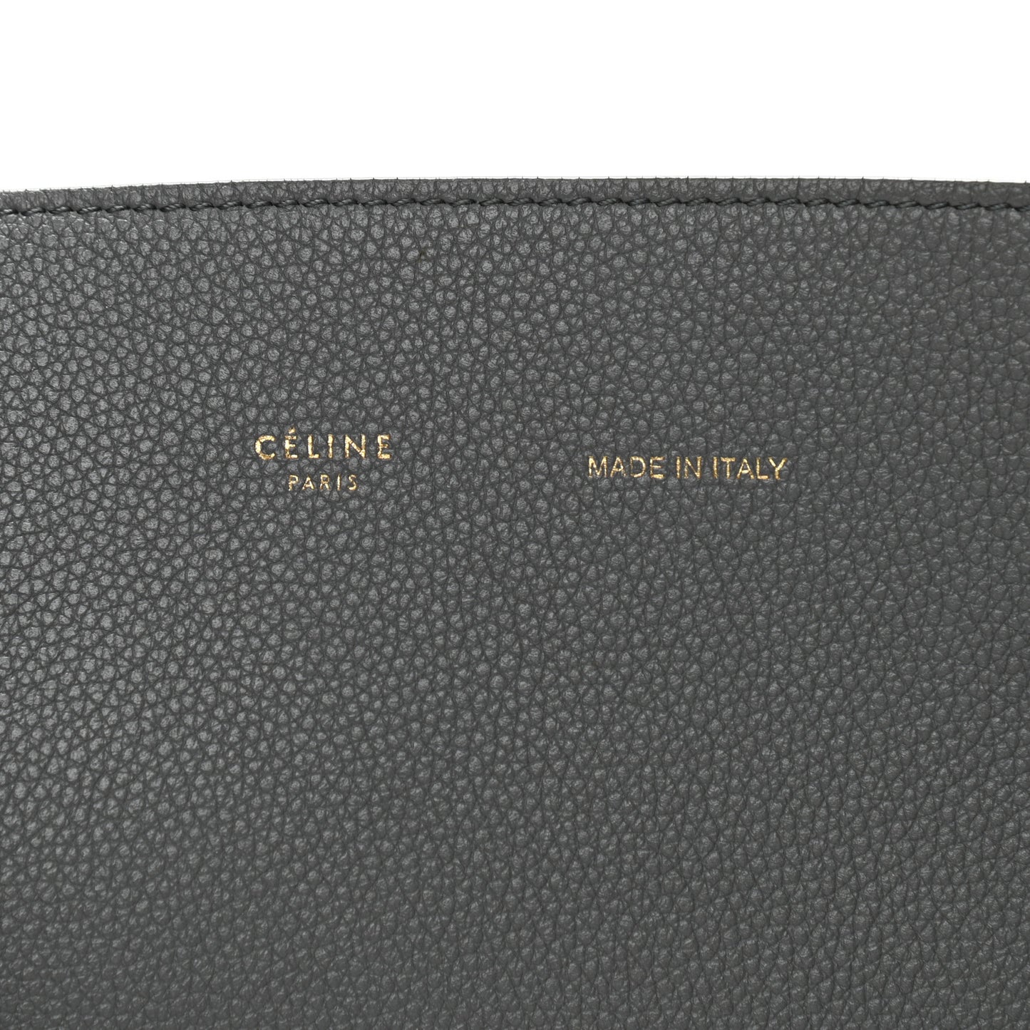 Soft Grained Calfskin Belt Cabas Phantom Medium Grey
