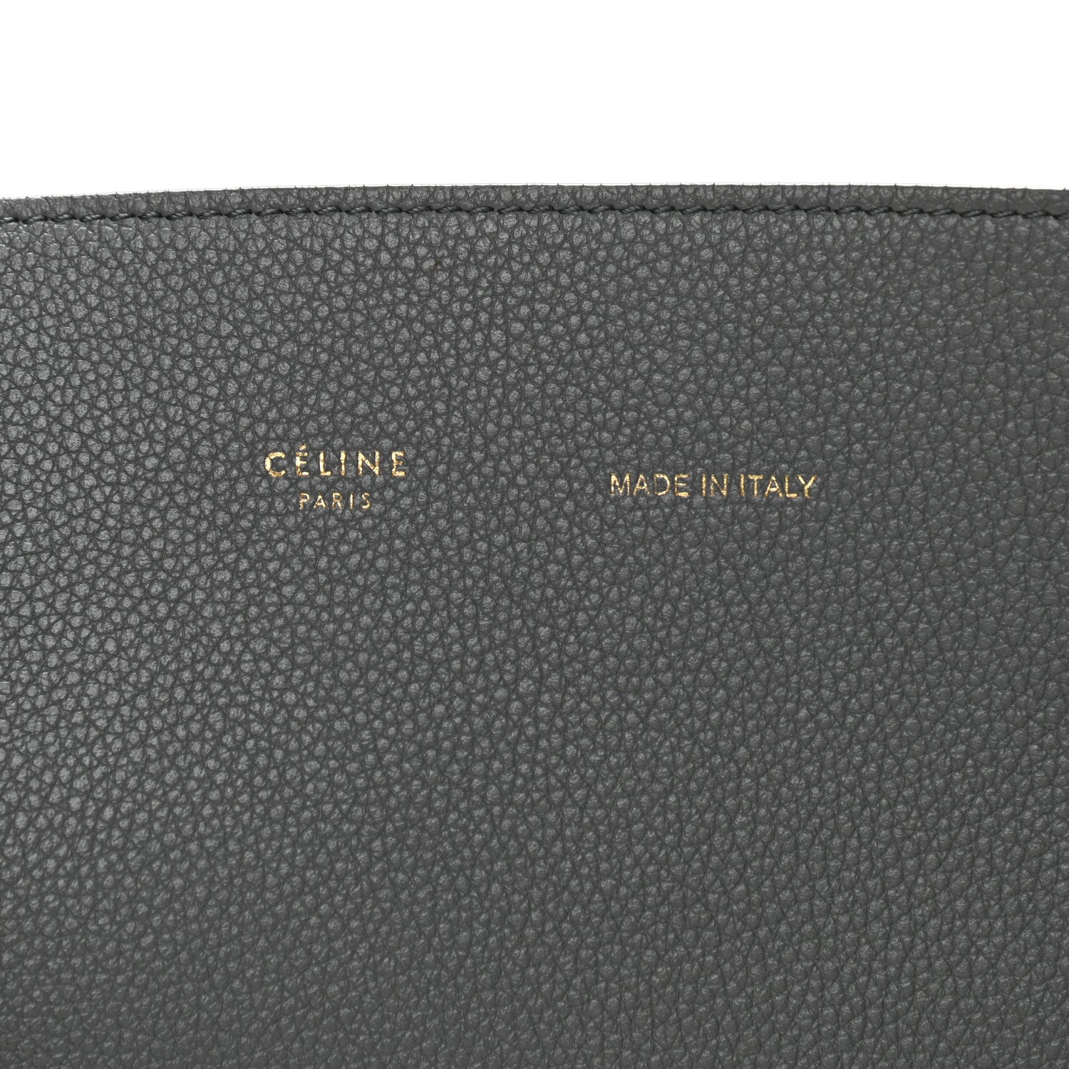 Celine Soft Grained Calfskin Belt Cabas Phantom Medium Grey 6 of 12